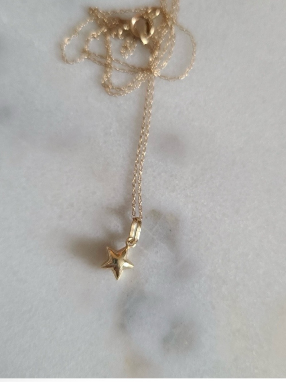 14k Solid Gold Dainty Necklace
